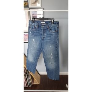 Levi's Cropped Wedgie Straight Jeans